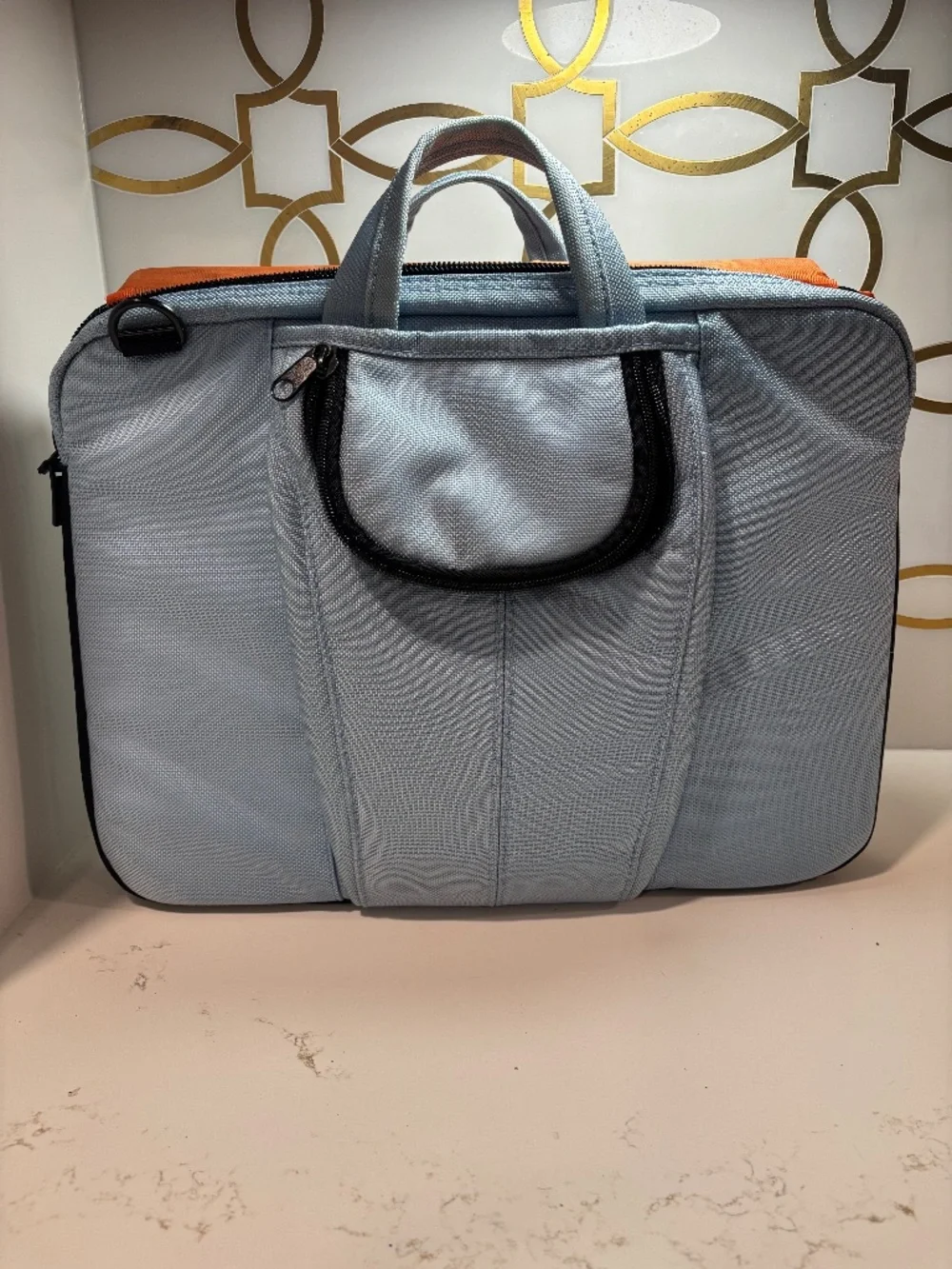 Brenthaven Metrolite Blue Cushioned, Orange Interior Laptop Carrying Case